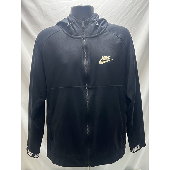 Nike Other - NIKE Sportswear Advance 15 Hoodie Full Zip Training Jacket Black Sz L  Blue Tag